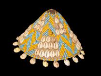 Kuba Hat with Cowrie Shells MW60 - D.R. Congo - SOLD 1
